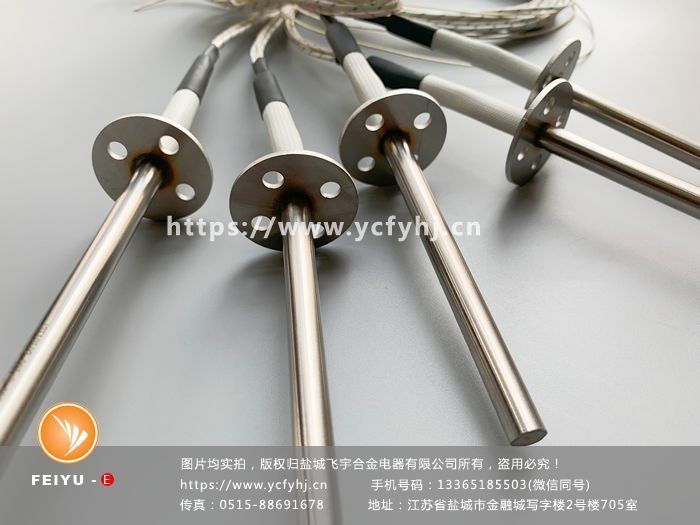 帶K型熱電偶測(cè)溫法蘭單頭加熱管 帶K型熱電偶測(cè)溫法蘭單頭加熱管